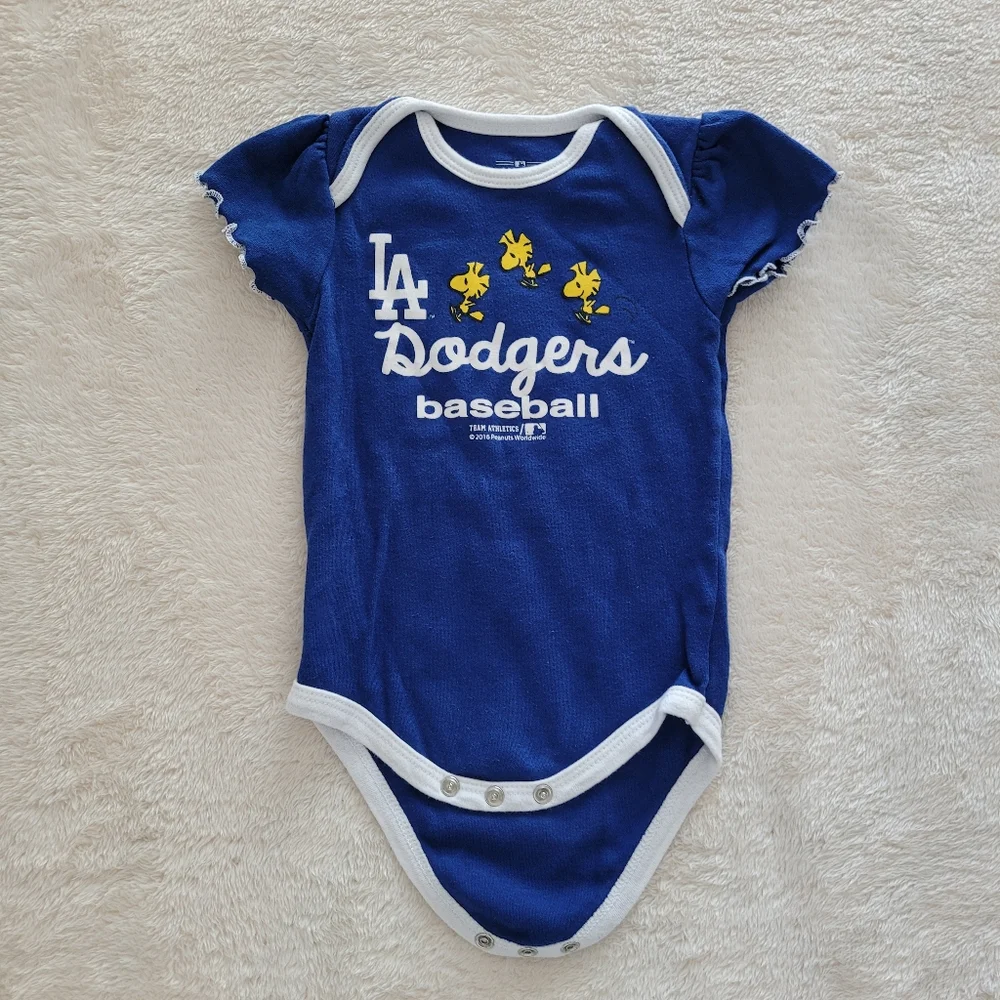 Los Angeles Dodgers Bodysuits, Girls' Infant Size 12 Months - EUC - Picture 4 of 7